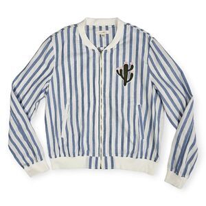 I Joah Striped Cactus Jacket‎ Girls Size Large